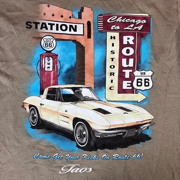 Vintage Route 66 "Come Get Your Kicks On Route 66" T-shirt - Picture 6 of 6